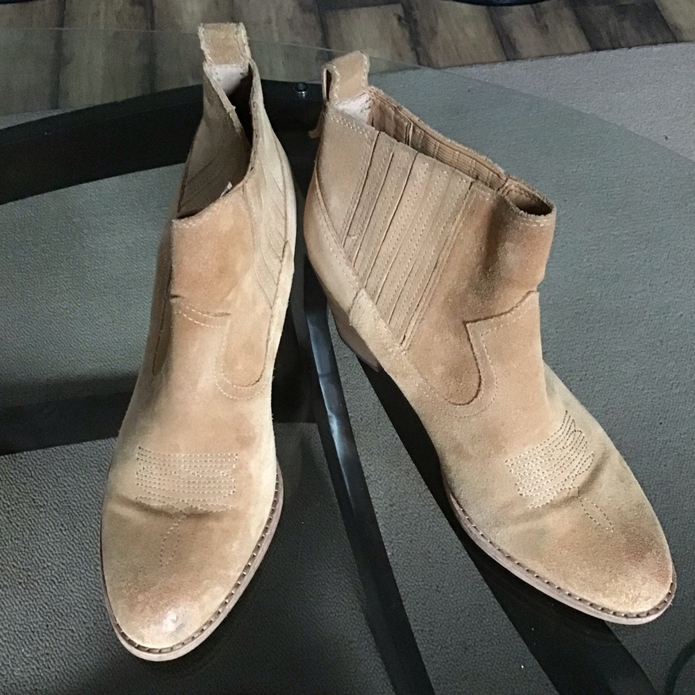 Womens slip on cuff cowboy boots